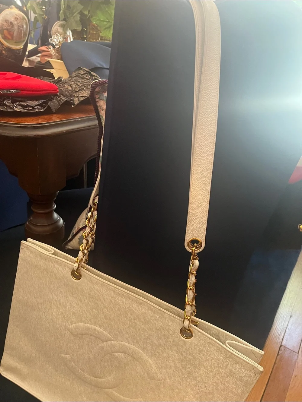 CHANEL spacious white